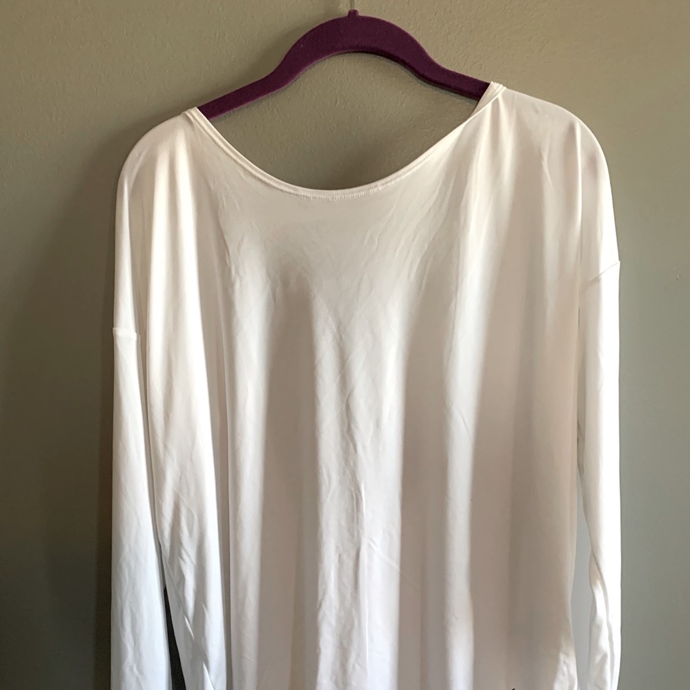 Nike Pro dri fit long sleeve open back top